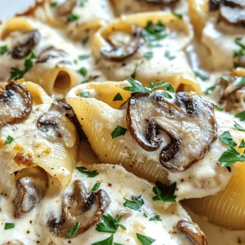To create the best Creamy Garlic Mushroom Stuffed Shells, it’s essential to understand the role of each ingredient. Here’s a closer look at the key components that make this dish so special.