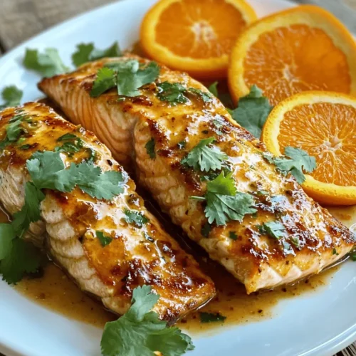 If you’re looking to elevate your dinner table with a dish that marries vibrant flavors and health benefits, look no further than Zesty Orange Glazed Salmon. This recipe beautifully combines the bright, tangy notes of fresh orange with the rich, savory taste of salmon, creating a delightful flavor profile that is both refreshing and satisfying. The succulent fish is coated in a sweet and zesty glaze, making it a perfect centerpiece for any meal.