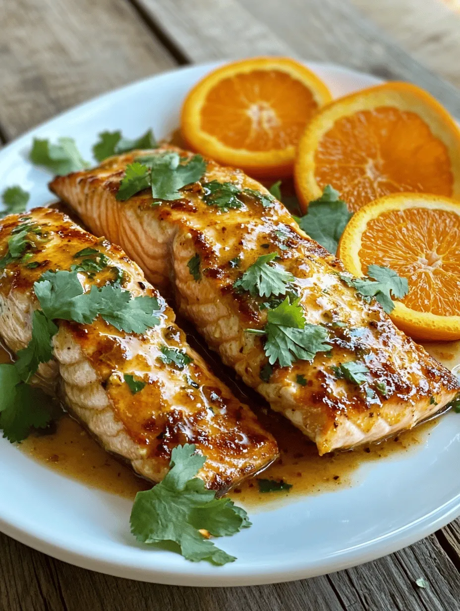 If you’re looking to elevate your dinner table with a dish that marries vibrant flavors and health benefits, look no further than Zesty Orange Glazed Salmon. This recipe beautifully combines the bright, tangy notes of fresh orange with the rich, savory taste of salmon, creating a delightful flavor profile that is both refreshing and satisfying. The succulent fish is coated in a sweet and zesty glaze, making it a perfect centerpiece for any meal.