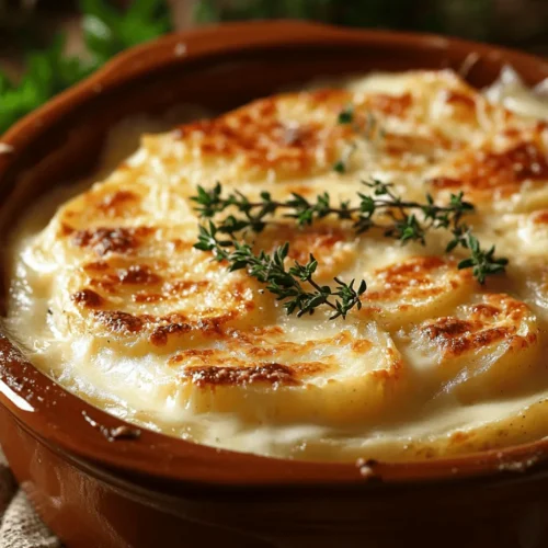 Scalloped potatoes are a beloved comfort food that has stood the test of time, often gracing the tables of family gatherings, holiday feasts, and cozy weeknight dinners. This creamy, cheesy dish is not just a side; it’s a culinary hug, providing warmth and satisfaction in every bite. While traditional scalloped potatoes are delightful in their simplicity, this recipe elevates the classic with a luscious creamy cheesy garlic twist that enhances the flavors and textures, making it a standout dish.