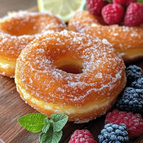 Before diving into the delicious world of lemon cheesecake crème brûlée donuts, it's essential to start with the right preparation. Preheat your oven to 350°F (175°C). This temperature is ideal for baking donuts to a perfect golden-brown hue, ensuring a delightful texture on the outside while keeping the inside fluffy and moist.