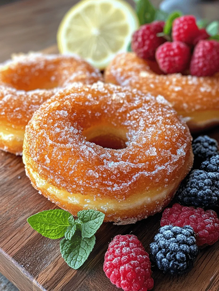 Before diving into the delicious world of lemon cheesecake crème brûlée donuts, it's essential to start with the right preparation. Preheat your oven to 350°F (175°C). This temperature is ideal for baking donuts to a perfect golden-brown hue, ensuring a delightful texture on the outside while keeping the inside fluffy and moist.