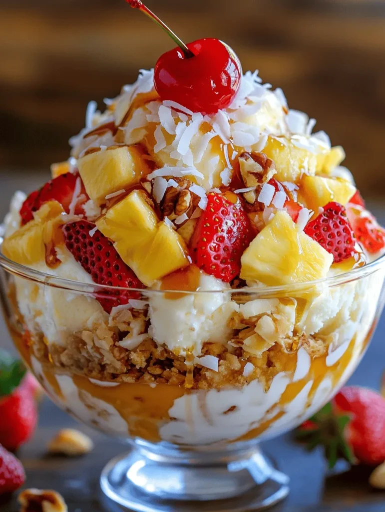 As the warm sun graces the sky and the gentle breeze whispers through the palm trees, there's an undeniable urge to embrace the flavors of summer. One delightful way to do so is with the Tropical Paradise Ice Cream Sundae. This indulgent treat is not just a dessert; it’s an experience that transports you to a sun-kissed beach, surrounded by the delightful sounds of the ocean. Combining luscious coconut ice cream with vibrant, fresh fruits, this sundae stands out as a refreshing delight that perfectly encapsulates the essence of paradise.