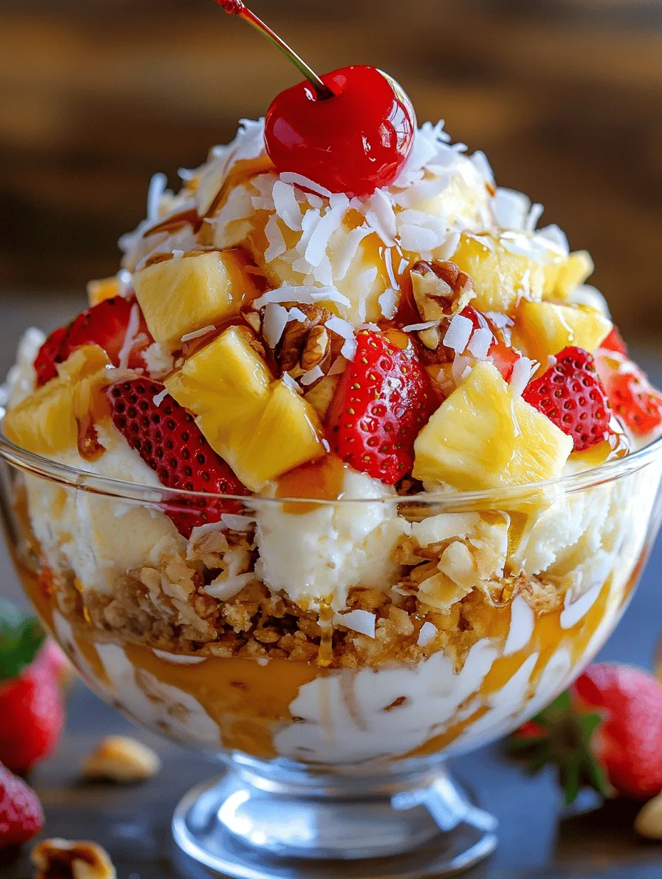 As the warm sun graces the sky and the gentle breeze whispers through the palm trees, there's an undeniable urge to embrace the flavors of summer. One delightful way to do so is with the Tropical Paradise Ice Cream Sundae. This indulgent treat is not just a dessert; it’s an experience that transports you to a sun-kissed beach, surrounded by the delightful sounds of the ocean. Combining luscious coconut ice cream with vibrant, fresh fruits, this sundae stands out as a refreshing delight that perfectly encapsulates the essence of paradise.