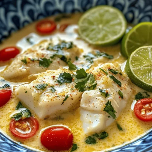 Imagine sitting by the beach, the gentle sound of waves crashing in the background, while savoring a bowl of this delightful soup. That’s the essence of coconut lime fish soup. Its rich, creamy coconut base is perfectly balanced with the tang of lime, creating a dish that transports you to a sun-soaked paradise. The combination of these flavors not only tantalizes the taste buds but also offers a nourishing meal that’s perfect for any occasion.