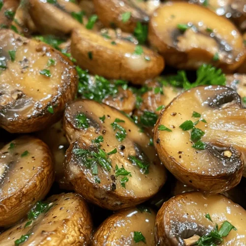 When it comes to side dishes that can elevate a meal, few can compete with the rich, savory delight of Steakhouse Garlic Butter Mushrooms. These perfectly sautéed mushrooms are not just a complement to a juicy steak; they stand alone as a mouthwatering treat that can steal the spotlight. The combination of earthy mushrooms, aromatic garlic, and a luscious garlic butter sauce creates a symphony of flavors that resonates with both casual diners and gourmet enthusiasts alike. Whether you're preparing a romantic dinner, a family gathering, or simply indulging in a weeknight treat, this recipe is sure to impress.