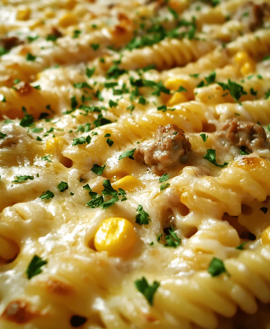 The Cheddar Ranch Beef & Corn Pasta Bake is a delightful dish that embodies comfort food in its most satisfying form. This recipe is a perfect solution for busy families looking for a meal that is not only quick to prepare but also bursting with flavor and nutrition. As families navigate the hustle and bustle of everyday life, one-dish meals like this pasta bake emerge as saviors, providing an easy way to gather everyone around the dinner table.