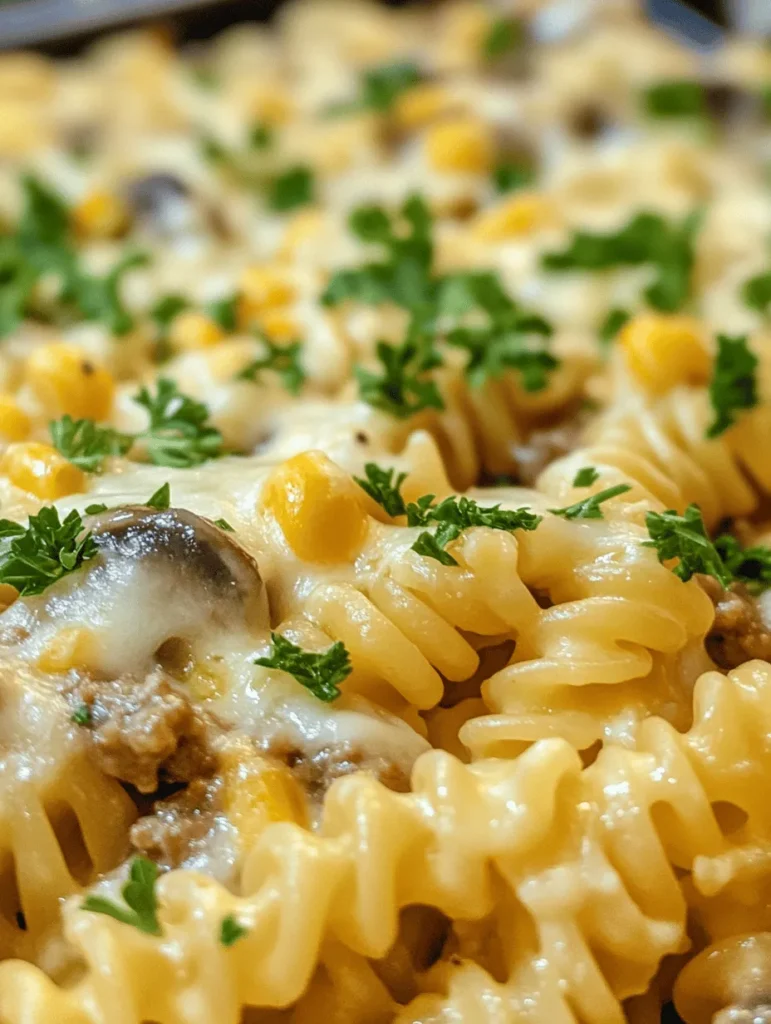 The Cheddar Ranch Beef & Corn Pasta Bake is a delightful dish that embodies comfort food in its most satisfying form. This recipe is a perfect solution for busy families looking for a meal that is not only quick to prepare but also bursting with flavor and nutrition. As families navigate the hustle and bustle of everyday life, one-dish meals like this pasta bake emerge as saviors, providing an easy way to gather everyone around the dinner table.