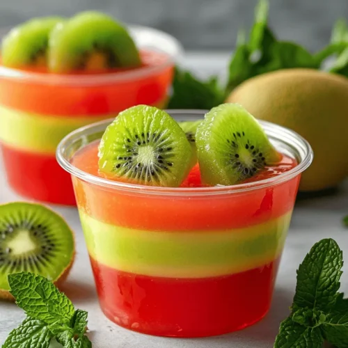 When the warm sun graces the days of summer, there's nothing quite like indulging in a refreshing dessert that not only tantalizes the taste buds but also pleases the eyes. Layered desserts have a unique charm that captivates both children and adults alike, showcasing a delightful fusion of colors and textures that can brighten any gathering. Among the myriad of layered desserts, the Layered Melon Kiwi Jello Cups stand out as a vibrant and flavorful option that embodies the essence of summer.