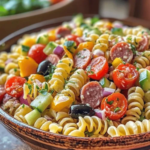 Italian cuisine is renowned for its vibrant flavors, fresh ingredients, and a deep cultural heritage that emphasizes the joy of sharing meals. From the rich tomato-based sauces of the North to the delightful seafood dishes of the South, Italian food is a celebration of freshness and simplicity. Among the many beloved dishes, the Italian Grinder Pasta Salad stands out as a perfect representation of this culinary tradition. This hearty, colorful salad is not only a feast for the eyes but also a delightful blend of flavors that makes it a favorite for various occasions.