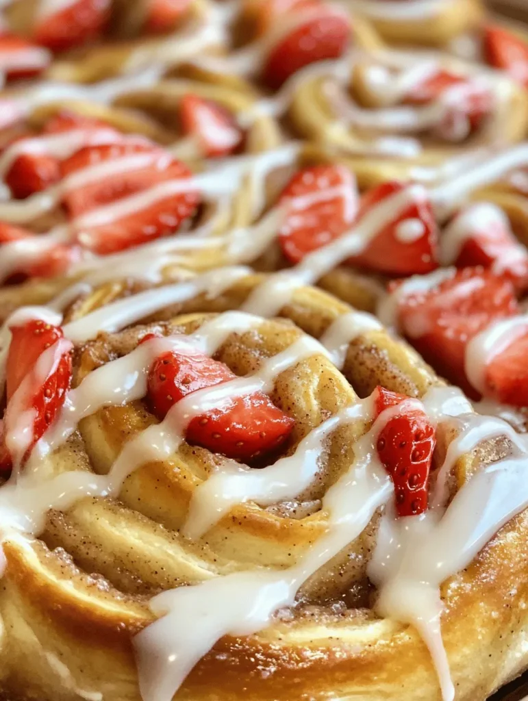 Imagine waking up on a leisurely weekend morning, the sun filtering through the kitchen window, filling the room with warmth and light. The aroma of freshly baked goods wafts through the air, inviting you to indulge in a comforting breakfast. Sweet strawberry cinnamon rolls are the perfect solution to elevate your mornings and transform any ordinary day into a special occasion. This delightful recipe combines the comforting flavors of traditional cinnamon rolls with the sweet, fruity essence of ripe strawberries, creating a breakfast or brunch delight that is both satisfying and indulgent.