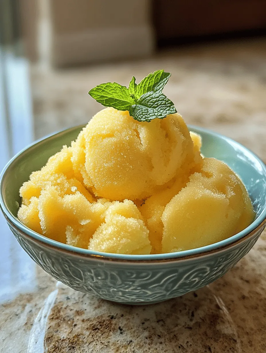 As the temperatures rise during the sweltering summer months, one of the most delightful ways to cool down is with a serving of homemade sorbet. This light, refreshing dessert not only tantalizes the taste buds but also provides a guilt-free indulgence that is perfect for any hot day. Among the myriad flavors of sorbet, pineapple stands out with its vibrant sweetness and tropical flair, making it an irresistible choice for summertime enjoyment.