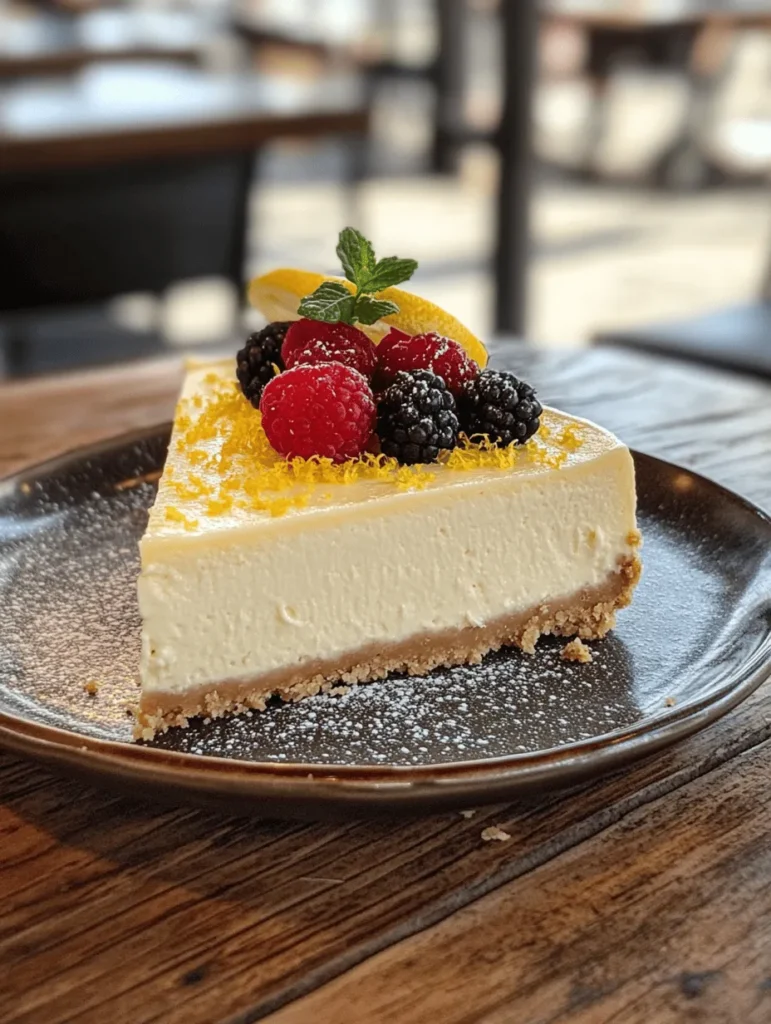 New York cheesecake is not just a dessert; it’s a culinary icon that has captured the hearts and palates of many. Renowned for its luxurious, creamy texture and rich flavor, this cheesecake stands out among its counterparts. Imagine slicing through a velvety layer of cheesecake that is both dense and light, each bite melting in your mouth, leaving you craving more. The allure of New York cheesecake lies in its simplicity and indulgence, making it a beloved choice for celebrations, gatherings, or even a quiet night in.