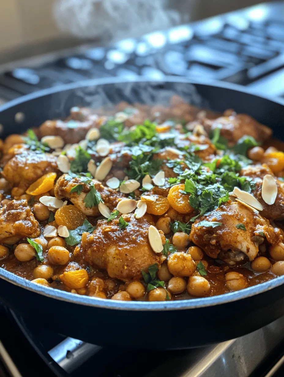 Explore the vibrant flavors of North Africa with Moroccan Spiced Chicken, a dish that brings a delightful blend of spices and textures to your table. This aromatic recipe features tender chicken thighs marinated in a symphony of spices, complemented by hearty chickpeas and sweet apricots. Perfect for a family dinner or a gathering with friends, this dish not only tantalizes the taste buds but also offers a glimpse into the rich culinary traditions of Morocco.