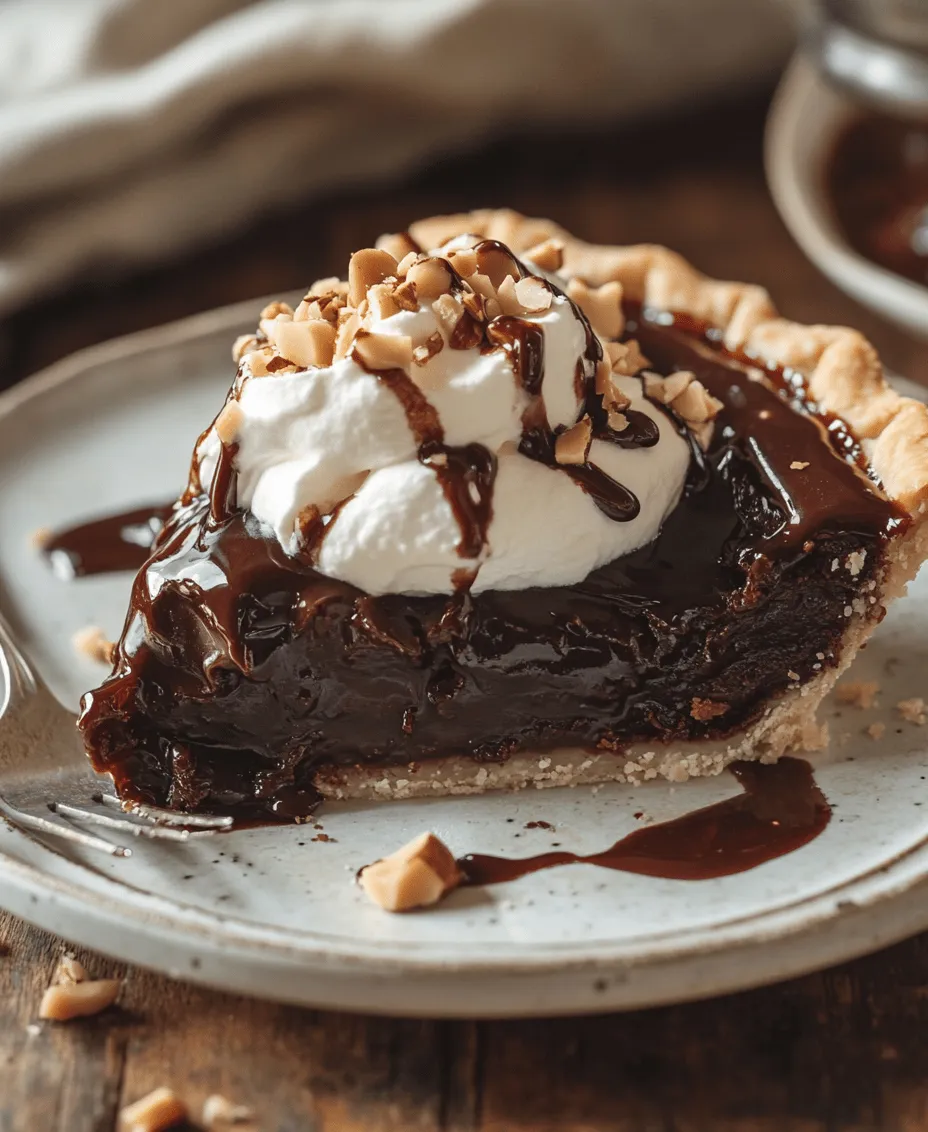 Indulging in a rich, chocolate dessert can transform an ordinary day into a special occasion. Among the plethora of delectable choices, the Decadent Hot Fudge Pie stands out as a true showstopper. This luxurious dessert is more than just a pie; it’s a celebration of chocolate that satisfies even the most intense sweet cravings. With its gooey fudge center enveloped in a soft, melt-in-your-mouth crust, this pie is a delightful fusion of textures and flavors that can elevate any gathering, whether it's a festive holiday meal or a cozy family dinner.