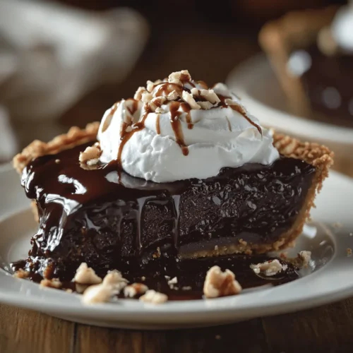 Indulging in a rich, chocolate dessert can transform an ordinary day into a special occasion. Among the plethora of delectable choices, the Decadent Hot Fudge Pie stands out as a true showstopper. This luxurious dessert is more than just a pie; it’s a celebration of chocolate that satisfies even the most intense sweet cravings. With its gooey fudge center enveloped in a soft, melt-in-your-mouth crust, this pie is a delightful fusion of textures and flavors that can elevate any gathering, whether it's a festive holiday meal or a cozy family dinner.