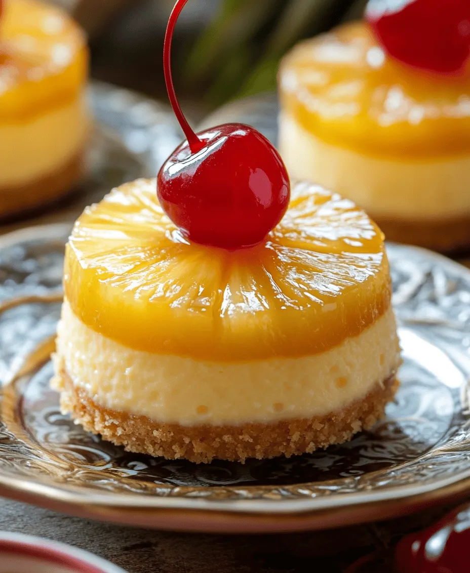 There's something undeniably delightful about desserts that combine the rich creaminess of cheesecake with the vibrant, tropical flavor of pineapple. This is precisely what you get with mini pineapple upside-down cheesecakes—a luscious twist on the classic dessert that has captured the hearts of many. These mini treats are not only visually appealing but are also incredibly satisfying, making them a perfect choice for any occasion, from family gatherings to fancy celebrations.
