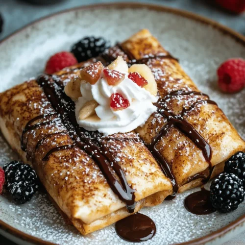 Dessert chimichangas have taken the culinary world by storm, captivating dessert lovers with their deliciously crispy exteriors and indulgent fillings. This delightful Mexican-inspired treat marries the comfort of traditional chimichangas with sweet ingredients, transforming them into a dessert that appeals to both the young and the young-at-heart. Among these, the Chocolate-Banana Bliss Chimichangas stand out, offering a harmonious blend of rich chocolate and sweet banana flavors that creates a blissful experience in every bite.