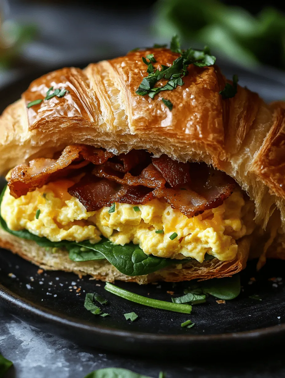 There’s nothing quite like starting your day with a delicious breakfast sandwich, and the Morning Bliss Croissant Sandwich is a standout choice that promises to elevate your breakfast experience. This delightful creation combines flaky, buttery croissants with a medley of fresh ingredients, making it a treat for both your taste buds and your body. Perfectly suited for busy mornings or leisurely brunches, this sandwich is not just a meal; it's a culinary embrace that sets a positive tone for the day ahead.