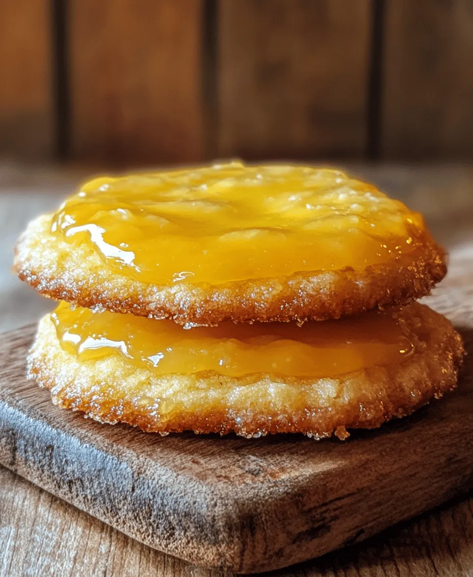 Imagine biting into a cookie that is not only soft and chewy but also bursts with the bright, zesty flavor of lemon. The creamy lemon curd adds a luscious layer, while the classic crème brûlée topping provides a satisfying crunch with its caramelized sugar shell. This unique combination creates a multi-dimensional dessert experience, where each bite reveals a new layer of flavor and texture. Lemon Curd Crème Brûlée Cookies are not just a feast for the taste buds; they are also visually stunning, making them a perfect addition to any dessert table.