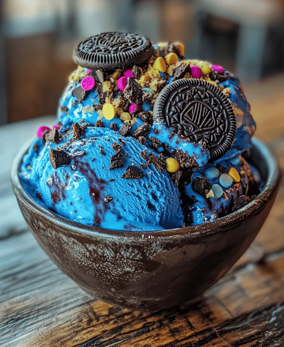 Imagine a dessert that captures the joy of childhood while delivering a delightful mix of textures and flavors—welcome to Cookie Monster Ice Cream. This whimsical treat, inspired by the beloved character from Sesame Street, is not just for kids; its vibrant blue hue and chunks of cookie goodness make it a favorite among adults as well. Whether you’re hosting a summer gathering, celebrating a birthday, or simply indulging in a sweet craving at home, Cookie Monster Ice Cream is sure to bring smiles and laughter to your table.