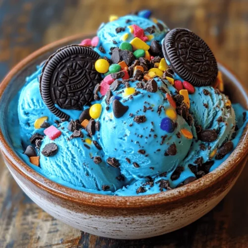 Imagine a dessert that captures the joy of childhood while delivering a delightful mix of textures and flavors—welcome to Cookie Monster Ice Cream. This whimsical treat, inspired by the beloved character from Sesame Street, is not just for kids; its vibrant blue hue and chunks of cookie goodness make it a favorite among adults as well. Whether you’re hosting a summer gathering, celebrating a birthday, or simply indulging in a sweet craving at home, Cookie Monster Ice Cream is sure to bring smiles and laughter to your table.