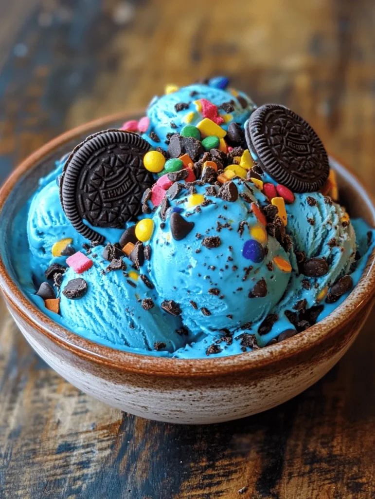 Imagine a dessert that captures the joy of childhood while delivering a delightful mix of textures and flavors—welcome to Cookie Monster Ice Cream. This whimsical treat, inspired by the beloved character from Sesame Street, is not just for kids; its vibrant blue hue and chunks of cookie goodness make it a favorite among adults as well. Whether you’re hosting a summer gathering, celebrating a birthday, or simply indulging in a sweet craving at home, Cookie Monster Ice Cream is sure to bring smiles and laughter to your table.