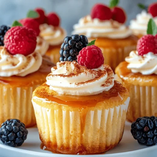 Imagine biting into a delightful treat that combines the creamy, luscious texture of traditional flan with the comforting, fluffy goodness of a muffin. Welcome to the world of Velvety Caramel Flan Muffins, a unique dessert that reimagines two beloved classics into a single, indulgent creation. These muffins capture the rich flavors of caramel and vanilla, all while maintaining a moist and tender crumb that makes them irresistible. Perfect for breakfast, a sweet snack, or a dessert at any time of the day, these muffins are sure to impress both family and friends.
