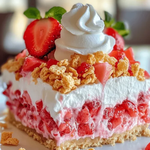 Cheesecakes have long been celebrated as one of the most beloved desserts worldwide. Their creamy texture and rich flavors make them a favorite choice for a variety of occasions, from intimate family dinners to extravagant birthday parties. The allure of cheesecakes lies not only in their decadent taste but also in their versatility, allowing for endless flavor combinations and presentations. Among the myriad of cheesecake variations, the Strawberry Crunch Cheesecake stands out as a refreshing and visually stunning option that promises to impress guests and family alike.
