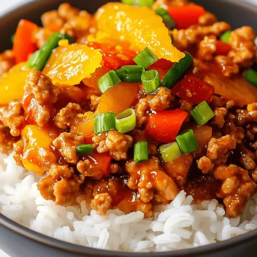 Are you searching for a vibrant and delicious dish that can be prepared in a snap? Look no further than this Easy Orange Ground Chicken Recipe! Combining the succulent flavors of ground chicken with the zesty brightness of oranges, this dish is sure to awaken your taste buds and add a splash of excitement to your dinner table. Whether you're feeding a family or just looking for a quick meal after a busy day, this recipe is designed for simplicity and flavor.