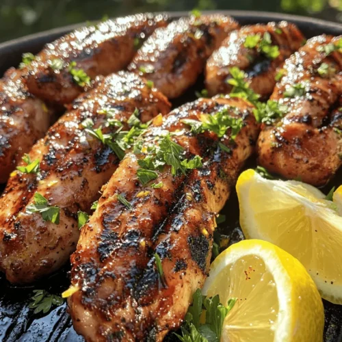 Greek cuisine is celebrated worldwide for its delightful balance of flavors, vibrant colors, and emphasis on fresh ingredients. It embodies the Mediterranean lifestyle, showcasing wholesome foods that not only tantalize the taste buds but also promote a healthy way of eating. Among the many mouthwatering dishes that Greek cuisine offers, Greek-Style Grilled Chicken Tenders stand out as a perfect combination of health and flavor. This recipe is a fantastic option for any meal, whether it’s a weeknight dinner or a weekend gathering.