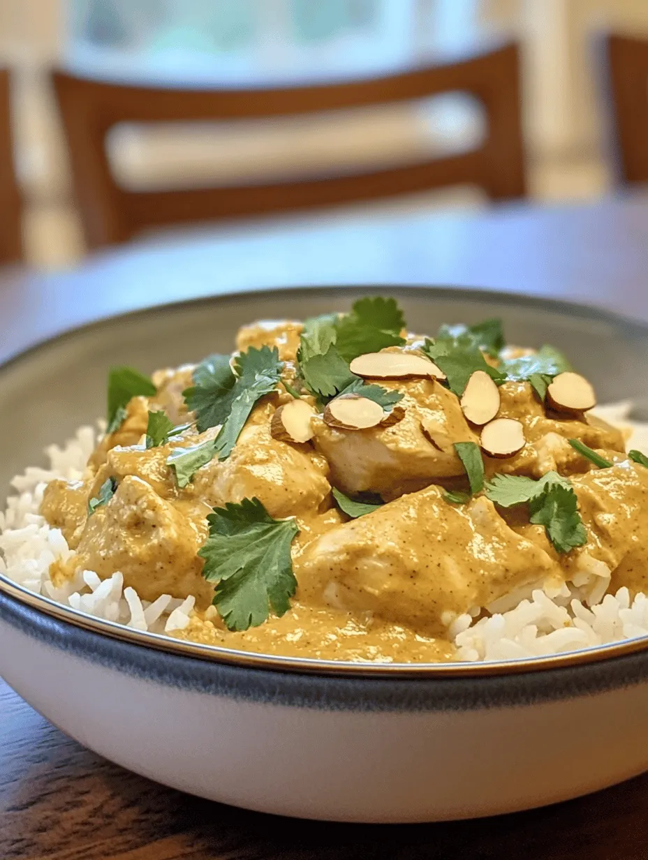 Chicken Korma is a beloved dish that embodies the rich culinary tapestry of Indian cuisine. Originating from the Mughlai era, this dish combines tender meat with a luxurious, creamy sauce infused with aromatic spices, creating a symphony of flavors that tantalizes the palate. Traditionally, korma is made by braising meat in yogurt and spices, allowing the flavors to meld beautifully. However, when prepared in a slow cooker, Chicken Korma transcends its humble origins, elevating it to a dish that is both comforting and complex.