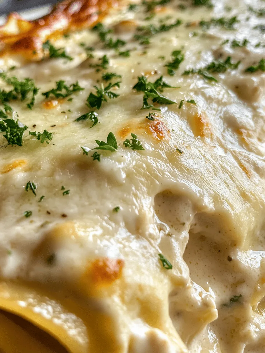 Welcome to the delightful world of Creamy Chicken Alfredo Lasagna, an irresistible dish that beautifully marries the indulgence of Alfredo sauce with tender chicken and layers of gooey cheese. This comforting meal has captured the hearts of home cooks and diners alike, becoming a staple for family gatherings, cozy dinners, and special occasions. With its rich, creamy texture and savory flavors, this lasagna is not just a meal; it's an experience that brings everyone together around the dinner table.