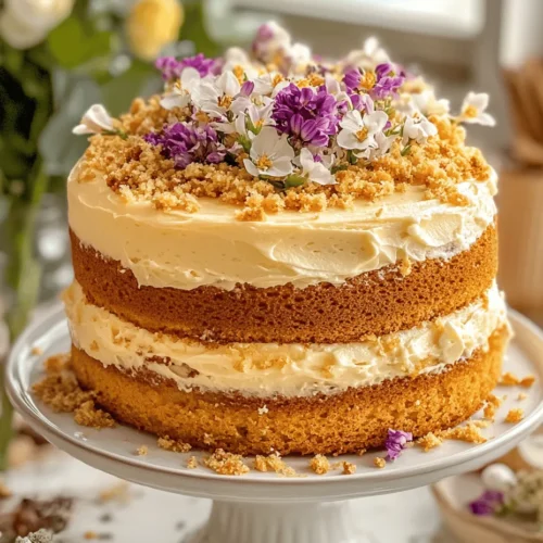 The Golden Honey Bliss Cake is a delectable dessert that captures the essence of natural sweetness and rich flavors, serving as a delightful treat for any occasion. This cake stands out not only for its delicious taste but also for the unique way it incorporates honey, a timeless ingredient in baking that has been cherished across cultures for centuries. Every bite of this cake is a celebration of honey's natural goodness, bringing moisture and a distinct, complex sweetness that elevates its overall appeal.