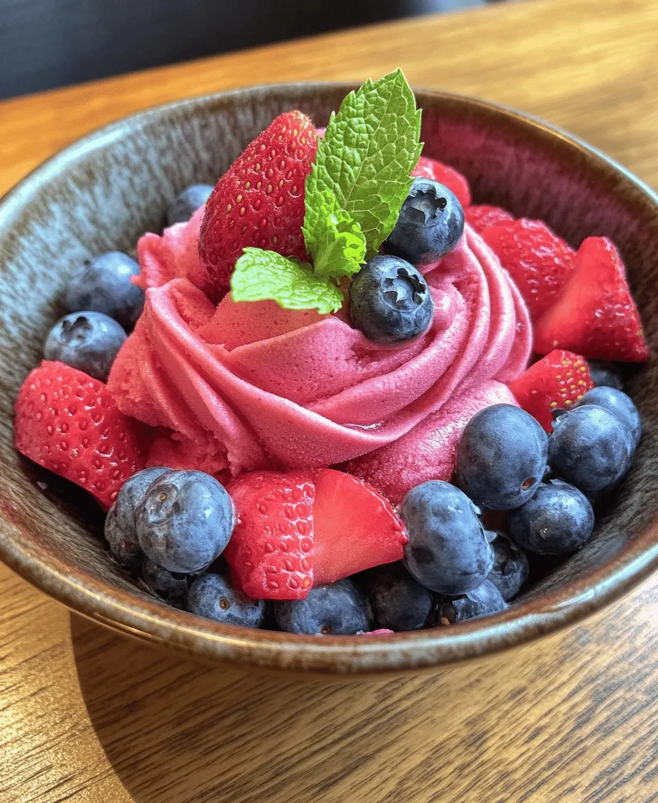 Indulging in a refreshing treat during the hot summer months is a must, and what better way to cool down than with a delicious homemade berry sorbet? This vibrant dessert is not only visually appealing but also bursting with flavor. Made from a blend of fresh berries, this sorbet is the perfect combination of sweet, tangy, and refreshing. Whether you're hosting a summer barbecue, looking for a light dessert option, or simply craving something cool to beat the heat, this mixed berry sorbet recipe is your answer.