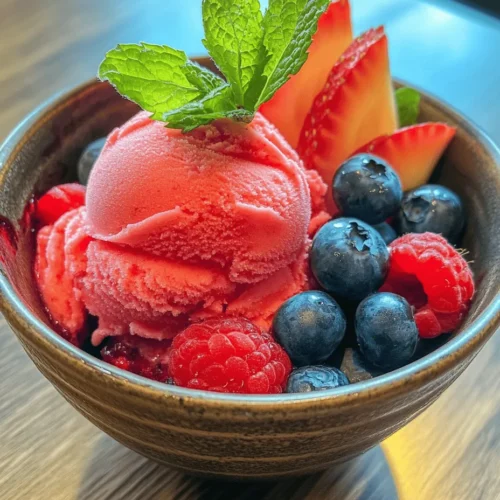 Indulging in a refreshing treat during the hot summer months is a must, and what better way to cool down than with a delicious homemade berry sorbet? This vibrant dessert is not only visually appealing but also bursting with flavor. Made from a blend of fresh berries, this sorbet is the perfect combination of sweet, tangy, and refreshing. Whether you're hosting a summer barbecue, looking for a light dessert option, or simply craving something cool to beat the heat, this mixed berry sorbet recipe is your answer.