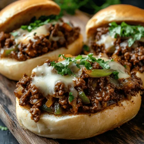 If you’re a fan of delicious, hearty meals that are easy to whip up during a busy week, then the Philly Cheese Steak Sloppy Joes are bound to become a staple in your kitchen. This inventive recipe marries the classic flavors of two iconic American dishes: the sloppy joe and the Philly cheese steak. Imagine savoring the rich, savory taste of a cheese steak, all while enjoying the casual, comforting vibe of a sloppy joe. This dish is perfect for family dinners, casual gatherings, or even a game day feast, offering a delightful twist on traditional sloppy joes that everyone will love.