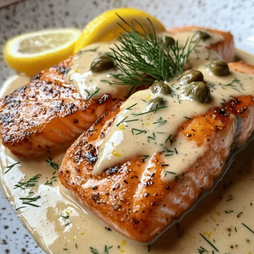 When it comes to creating a dish that effortlessly combines elegance with comfort, few recipes can rival Salmon with Lemon Cream Sauce. This dish showcases the rich, buttery flavor of salmon perfectly complemented by a zesty and creamy sauce that brightens every bite. The marriage of these elements not only tantalizes the taste buds but also brings a touch of sophistication to your dining experience. Whether you're planning a casual weeknight dinner or a special occasion meal, this recipe delivers on both flavor and presentation, making it a versatile choice for any culinary occasion.