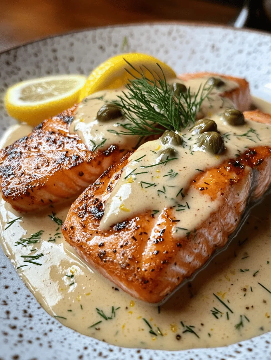 When it comes to creating a dish that effortlessly combines elegance with comfort, few recipes can rival Salmon with Lemon Cream Sauce. This dish showcases the rich, buttery flavor of salmon perfectly complemented by a zesty and creamy sauce that brightens every bite. The marriage of these elements not only tantalizes the taste buds but also brings a touch of sophistication to your dining experience. Whether you're planning a casual weeknight dinner or a special occasion meal, this recipe delivers on both flavor and presentation, making it a versatile choice for any culinary occasion.