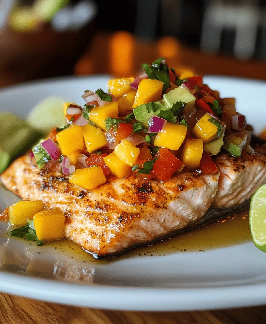 The allure of tropical flavors and healthy eating converge beautifully in our featured recipe: Tropical Delight: Salmon with Fresh Mango Salsa. This dish encapsulates the essence of a sun-soaked paradise, where vibrant ingredients not only tantalize the taste buds but also nourish the body. Salmon, with its rich, buttery flavor, pairs exquisitely with the fresh and zesty notes of mango salsa, making it a perfect choice for a wholesome meal that doesn’t compromise on taste.
