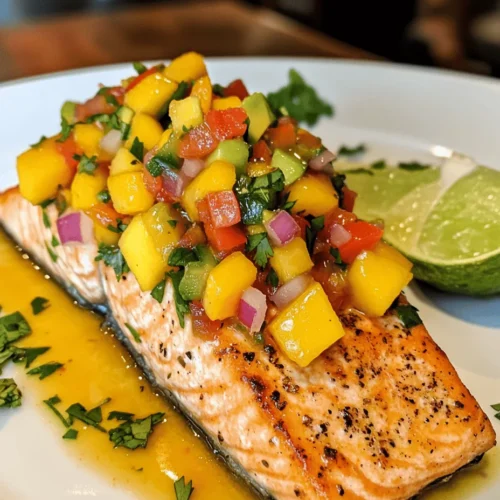 The allure of tropical flavors and healthy eating converge beautifully in our featured recipe: Tropical Delight: Salmon with Fresh Mango Salsa. This dish encapsulates the essence of a sun-soaked paradise, where vibrant ingredients not only tantalize the taste buds but also nourish the body. Salmon, with its rich, buttery flavor, pairs exquisitely with the fresh and zesty notes of mango salsa, making it a perfect choice for a wholesome meal that doesn’t compromise on taste.