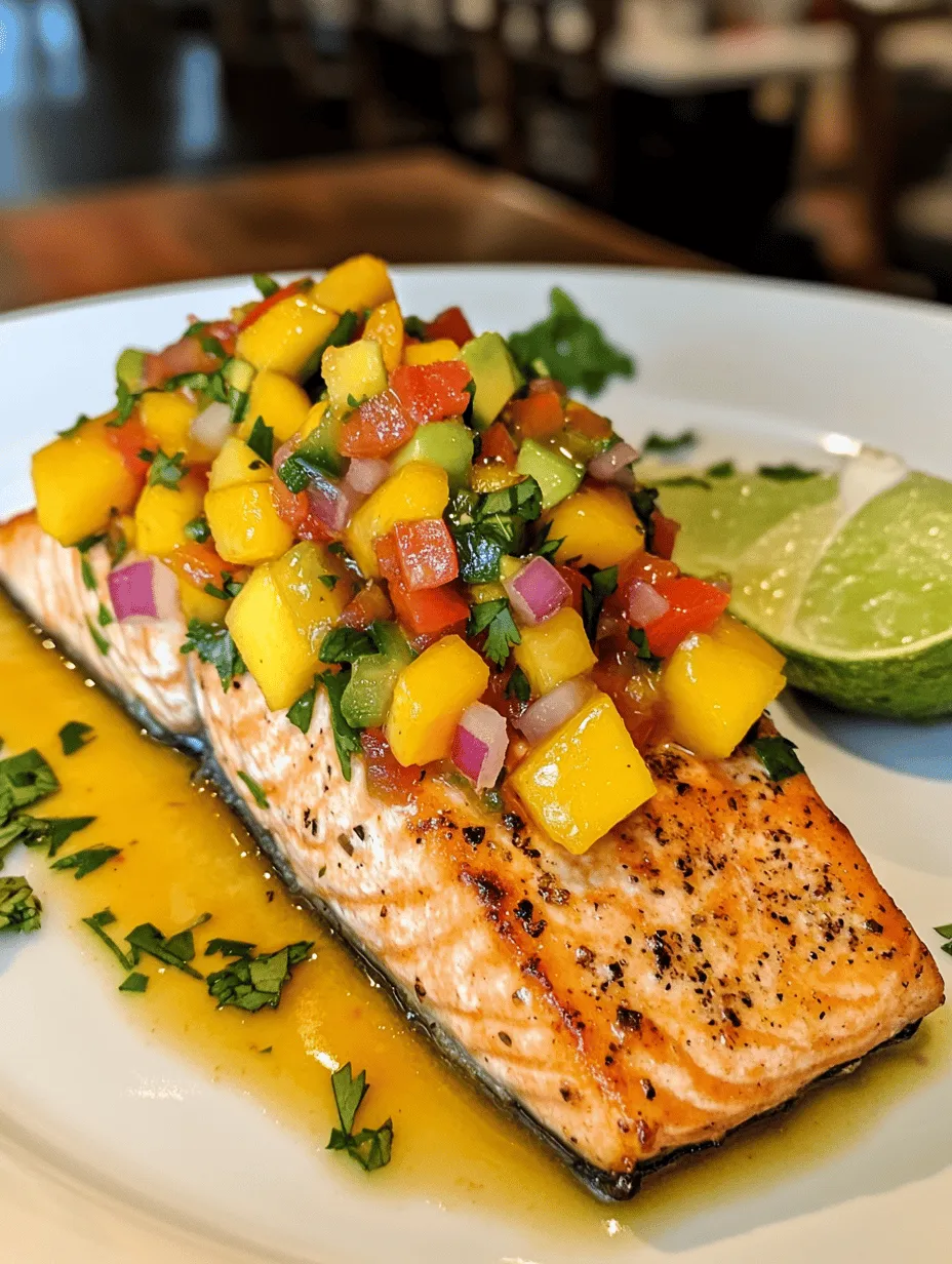 The allure of tropical flavors and healthy eating converge beautifully in our featured recipe: Tropical Delight: Salmon with Fresh Mango Salsa. This dish encapsulates the essence of a sun-soaked paradise, where vibrant ingredients not only tantalize the taste buds but also nourish the body. Salmon, with its rich, buttery flavor, pairs exquisitely with the fresh and zesty notes of mango salsa, making it a perfect choice for a wholesome meal that doesn’t compromise on taste.