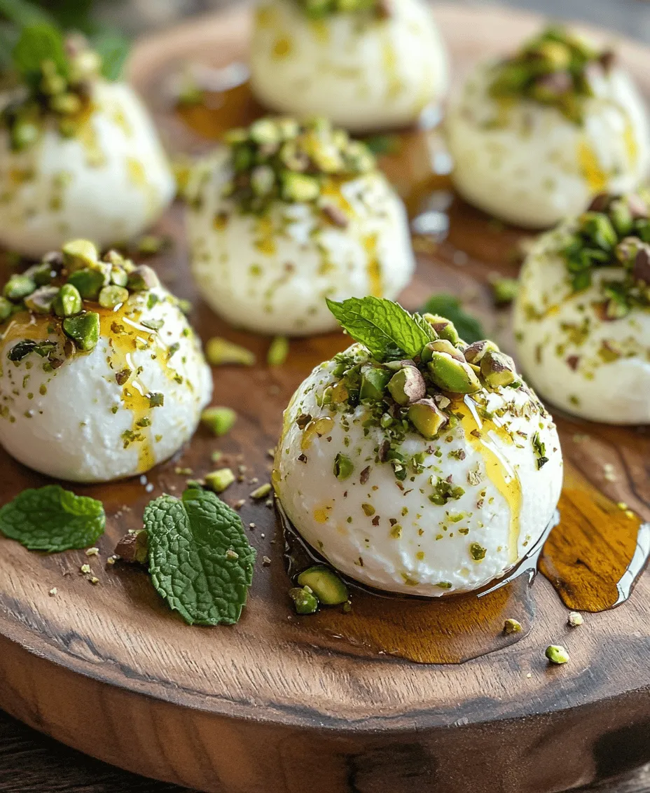 The success of Ricotta Pistachio Honey Bites heavily relies on the quality of the ingredients used. Fresh, high-quality components not only enhance the flavor but also contribute nutritional benefits, making your treats enjoyable on multiple levels. For instance, using fresh ricotta provides a creamy texture and a subtle sweetness that store-bought alternatives may lack. Likewise, the choice of honey, whether local or organic, can significantly impact the overall taste of your bites, adding depth and complexity with its unique flavor profile.