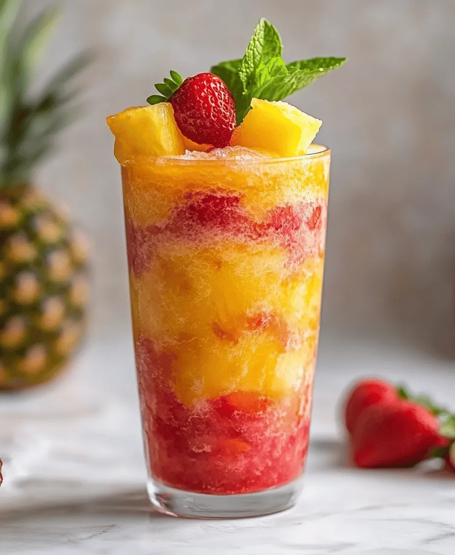 As the sun blazes down and temperatures rise, there’s nothing quite like a refreshing slushie to cool you down. These icy beverages are the epitome of summer indulgence, offering a burst of flavor that can quench your thirst while delighting your taste buds. Among the myriad of slushie options, the Pineapple Strawberry Swirled Slushies stand out as a perfect summer treat, combining the tropical sweetness of pineapple with the vibrant flavor of strawberries. This delightful concoction not only looks stunning with its beautiful swirls but also encapsulates the essence of summer in every sip.