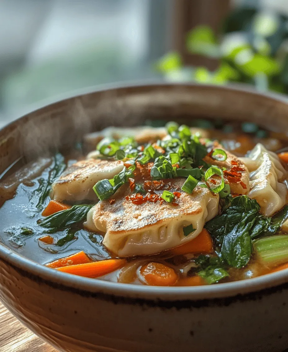 In recent years, the culinary world has witnessed a resurgence in the popularity of comforting soups, as they provide warmth and satisfaction during both chilly evenings and busy weeknights. With their rich flavors and heartwarming aromas, soups have become a staple in home cooking, allowing families to gather around the table and enjoy a delightful meal together. Among these comforting dishes, the Cozy Potsticker Soup stands out as a unique and flavorful option that combines the beloved elements of potstickers with a savory broth, making it an irresistible choice for any season.