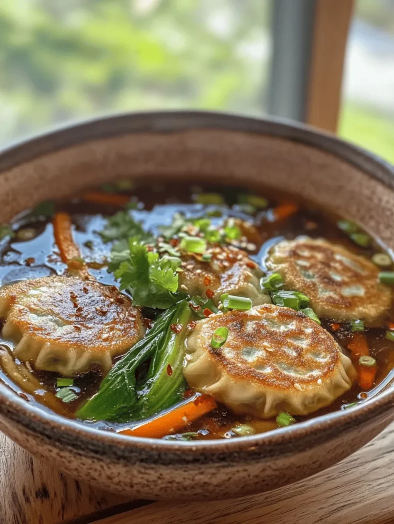 In recent years, the culinary world has witnessed a resurgence in the popularity of comforting soups, as they provide warmth and satisfaction during both chilly evenings and busy weeknights. With their rich flavors and heartwarming aromas, soups have become a staple in home cooking, allowing families to gather around the table and enjoy a delightful meal together. Among these comforting dishes, the Cozy Potsticker Soup stands out as a unique and flavorful option that combines the beloved elements of potstickers with a savory broth, making it an irresistible choice for any season.