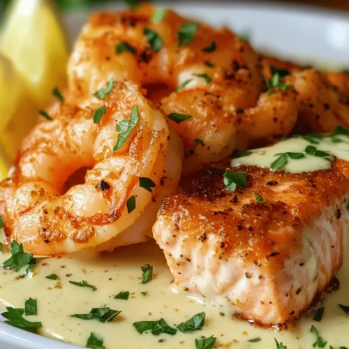 Cajun cuisine is a vibrant tapestry of flavors, rich history, and cultural influences that originate from the bayous of Louisiana. Known for its bold spices and hearty ingredients, Cajun cooking brings warmth and excitement to the dining table. Among the many culinary treasures this tradition offers, Cajun Delight: Shrimp & Salmon with Garlic Cream Sauce stands out as a perfect dish for both casual dinners and special occasions. It is a celebration of succulent seafood, aromatic garlic, and a creamy sauce that is nothing short of irresistible.