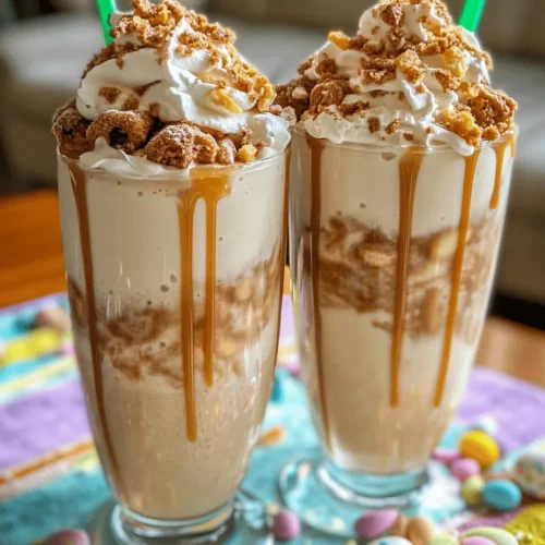 As the Easter holiday approaches, families and friends gather to celebrate with an array of festive treats. Among these, the delightful milkshake has emerged as a popular choice, bringing a sense of nostalgia and joy to the table. This year, why not elevate your holiday gatherings with a unique twist? Introducing the *Cinnamon Roll Easter Milkshake*, a sweet celebration in a glass that perfectly encapsulates the spirit of the season. Combining the comforting flavors of cinnamon rolls with the indulgent creaminess of a milkshake, this recipe is a delightful way to welcome springtime festivities.