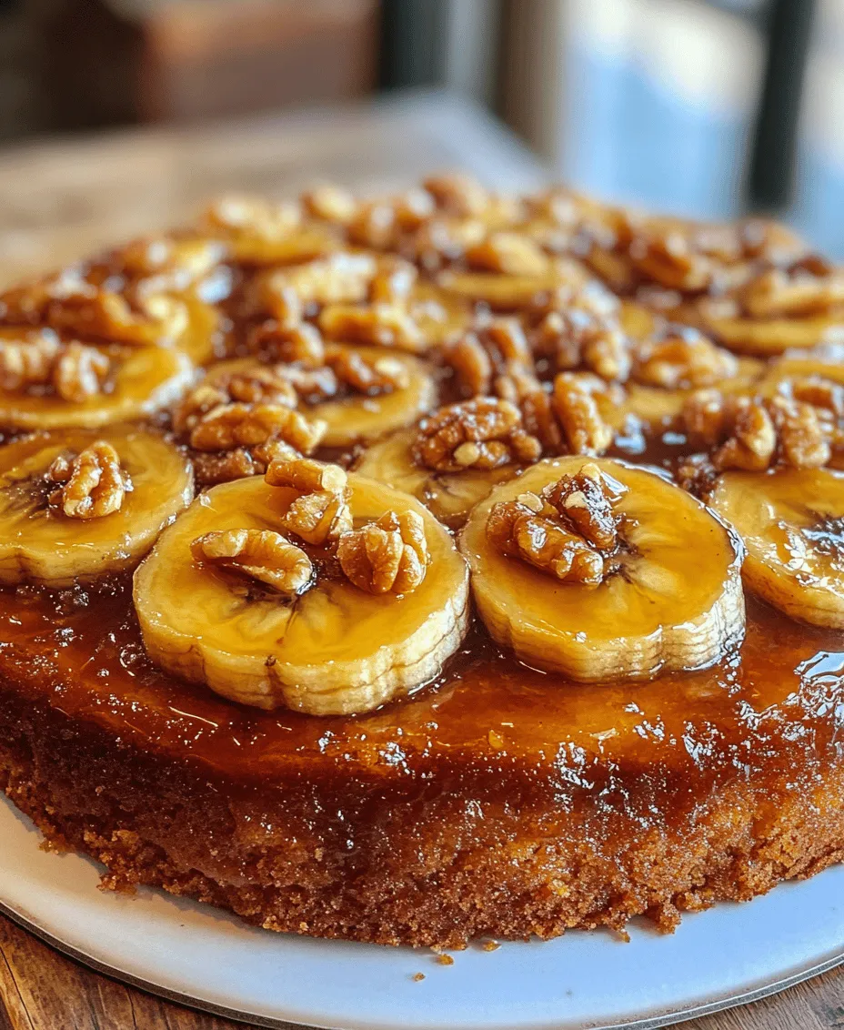 Ripe bananas are the star of this cake, providing natural sweetness and moisture. When choosing bananas for this recipe, look for those with a few brown spots on the skin, as these indicate optimal ripeness. The sugars in ripe bananas intensify during the baking process, resulting in a rich, sweet flavor that pairs beautifully with the cake's caramel topping. Additionally, their soft texture caramelizes beautifully during baking, enhancing the overall flavor profile and ensuring that each slice is packed with tropical goodness.