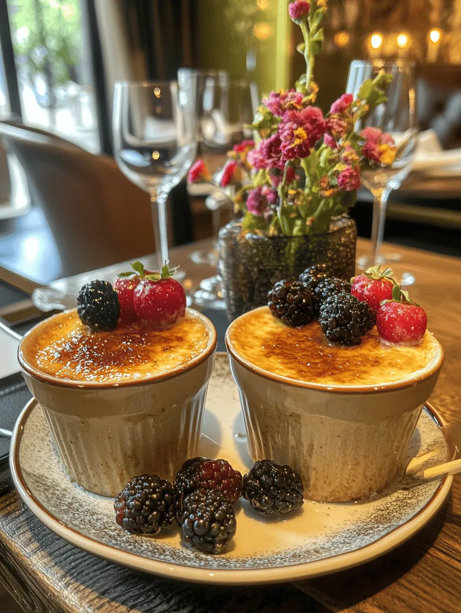 Crème brûlée is a timeless classic that has enchanted dessert lovers for generations. This luxurious dessert features a velvety custard base topped with a layer of hard caramel—a delightful contrast that creates a satisfying crack when tapped with a spoon. Each bite is a harmonious blend of rich creaminess and sweet caramel, making crème brûlée a standout in the world of desserts.